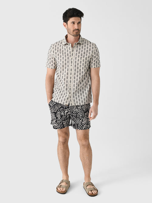 Billy Reid Men's Short Sleeve Bouclé Treme Shirt