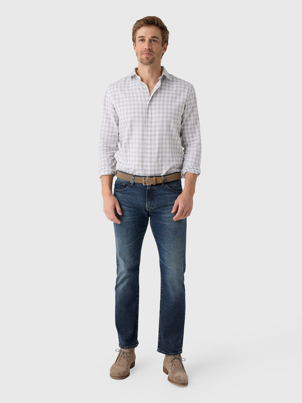 Billy Reid Men's Hutcheson Sport Shirt - Saint Bernard