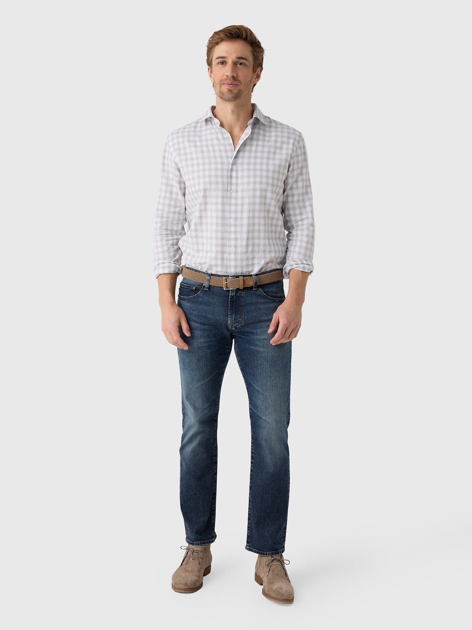Billy Reid Men's Hutcheson Sport Shirt - Saint Bernard