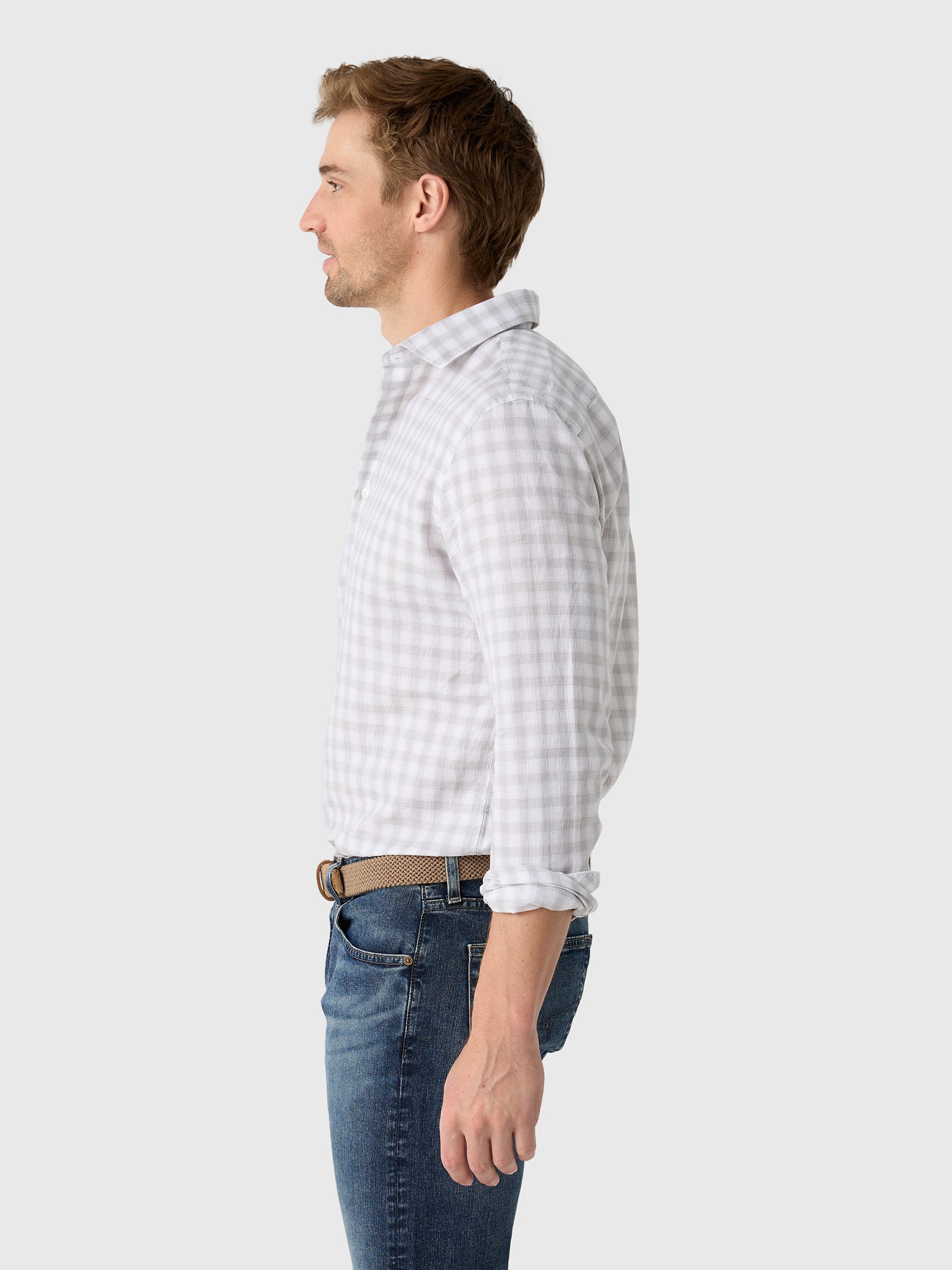Billy Reid Men's Hutcheson Sport Shirt - Saint Bernard