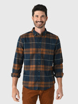 Billy Reid Men's Brushed Bold Plaid Tuscumbia Shirt - Saint Bernard