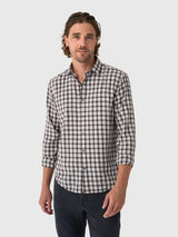 Billy Reid Men's Mixed Plaid Hutcheson Sport Shirt - Saint Bernard