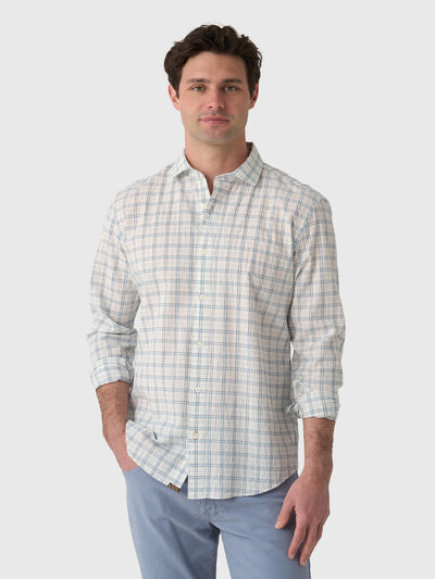 Billy Reid Men's Seersucker Hutcheson Sport Shirt - Saint Bernard