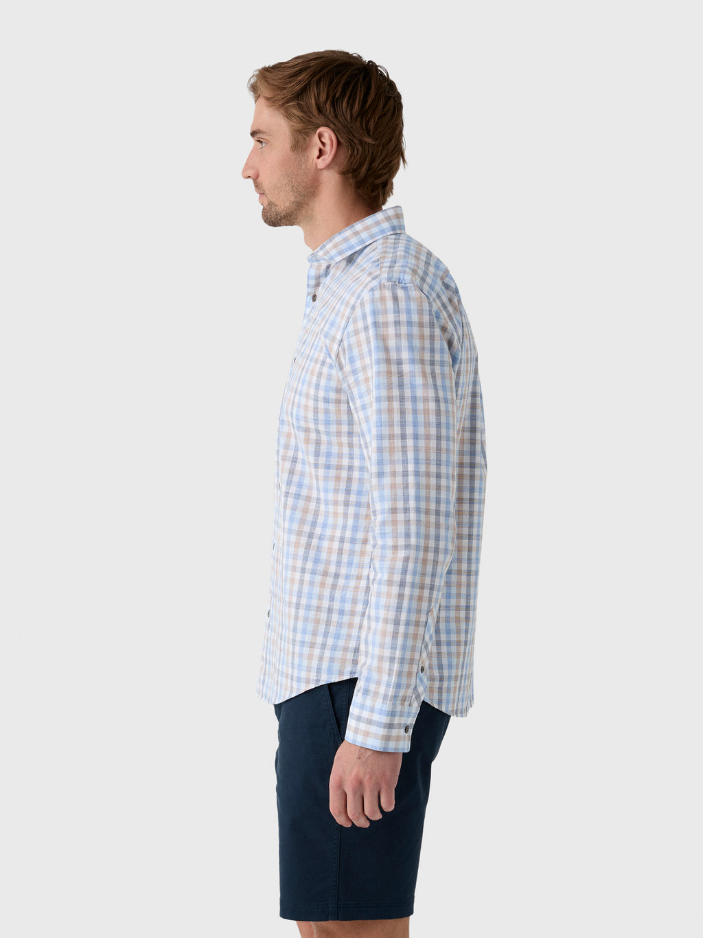 Billy Reid Men's Tattersall Plaid Hutcheson Sport Shirt - Saint Bernard