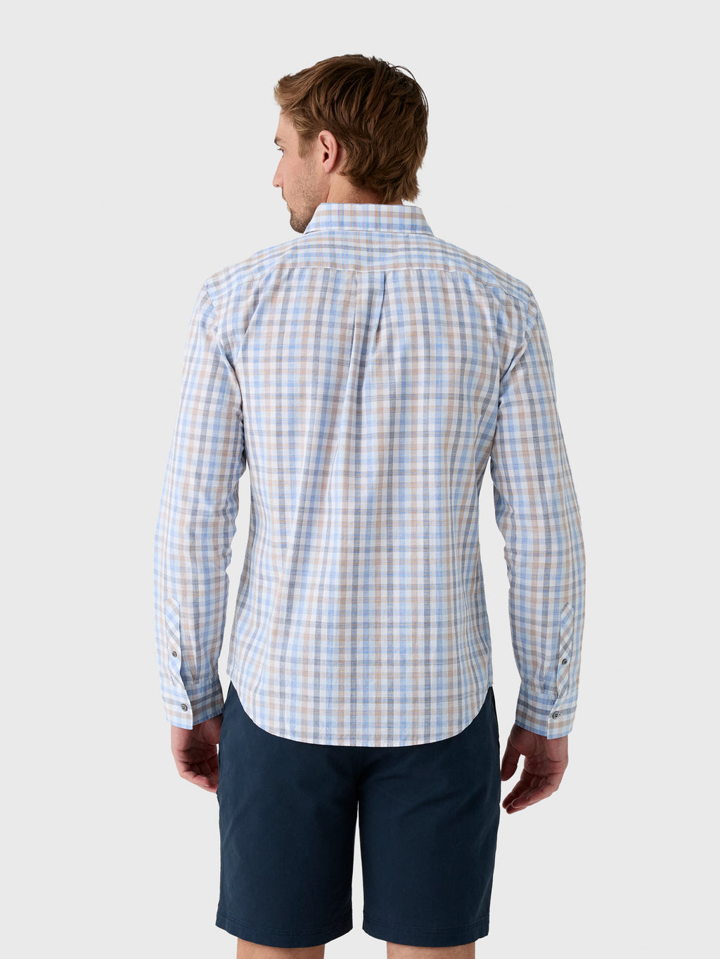 Billy Reid Men's Tattersall Plaid Hutcheson Sport Shirt - Saint Bernard