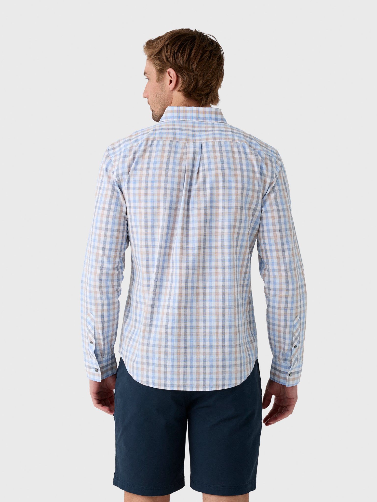 Billy Reid Men's Tattersall Plaid Hutcheson Sport Shirt - Saint Bernard