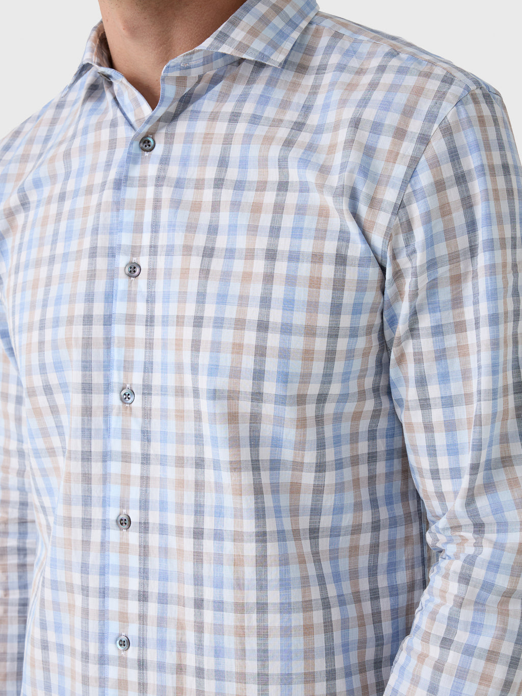 Billy Reid Men's Tattersall Plaid Hutcheson Sport Shirt - Saint Bernard
