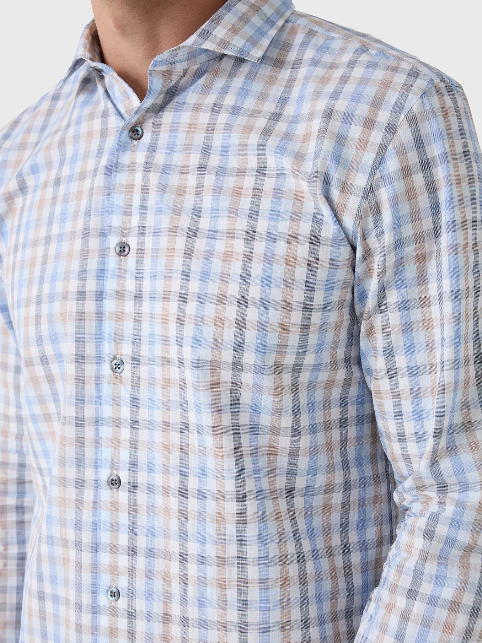 Billy Reid Men's Tattersall Plaid Hutcheson Sport Shirt - Saint Bernard