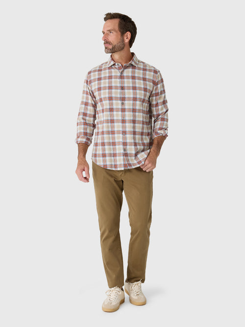 Billy Reid Men's Bold Melangé Plaid Hutcheson Sport Shirt