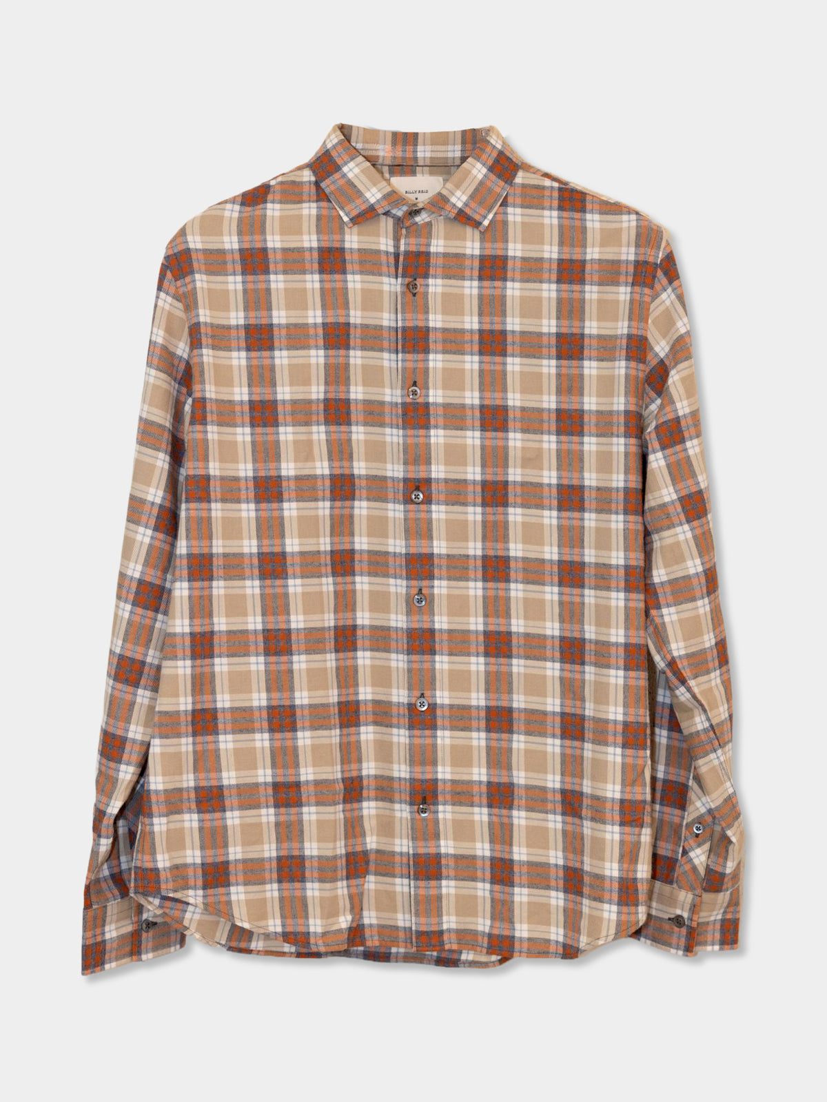 Billy Reid Men's Bold Melangé Plaid Hutcheson Sport Shirt - Saint Bernard
