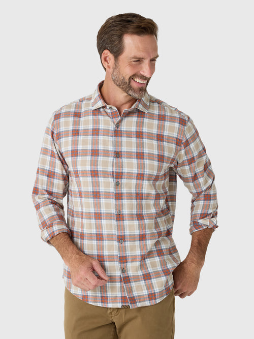 Billy Reid Men's Bold Melangé Plaid Hutcheson Sport Shirt