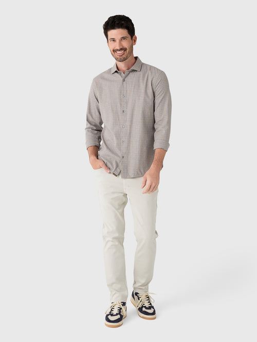 Billy Reid Men's Melange Plaid Hutcheson Sport Shirt - Saint Bernard