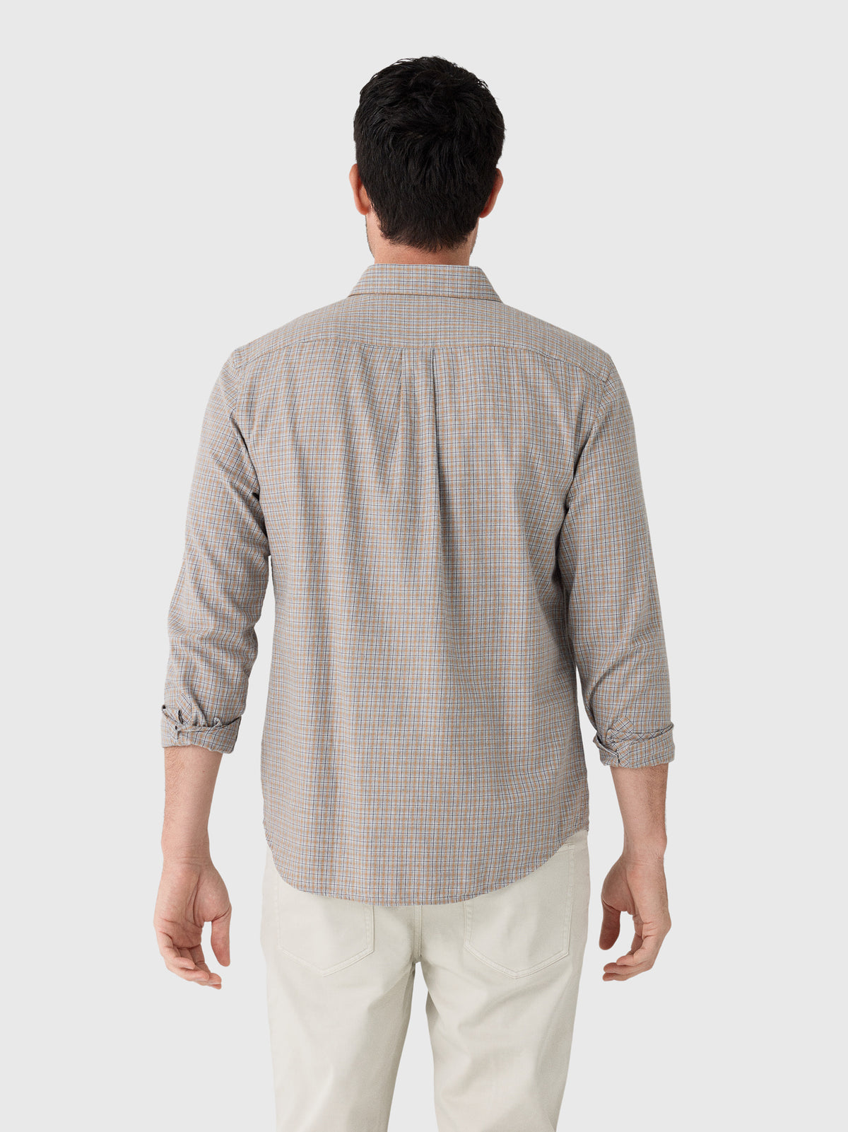 Billy Reid Men's Melange Plaid Hutcheson Sport Shirt - Saint Bernard