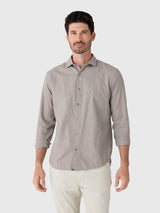 Billy Reid Men's Melange Plaid Hutcheson Sport Shirt - Saint Bernard