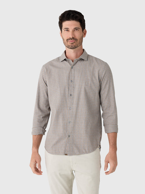 Billy Reid Men's Melange Plaid Hutcheson Sport Shirt