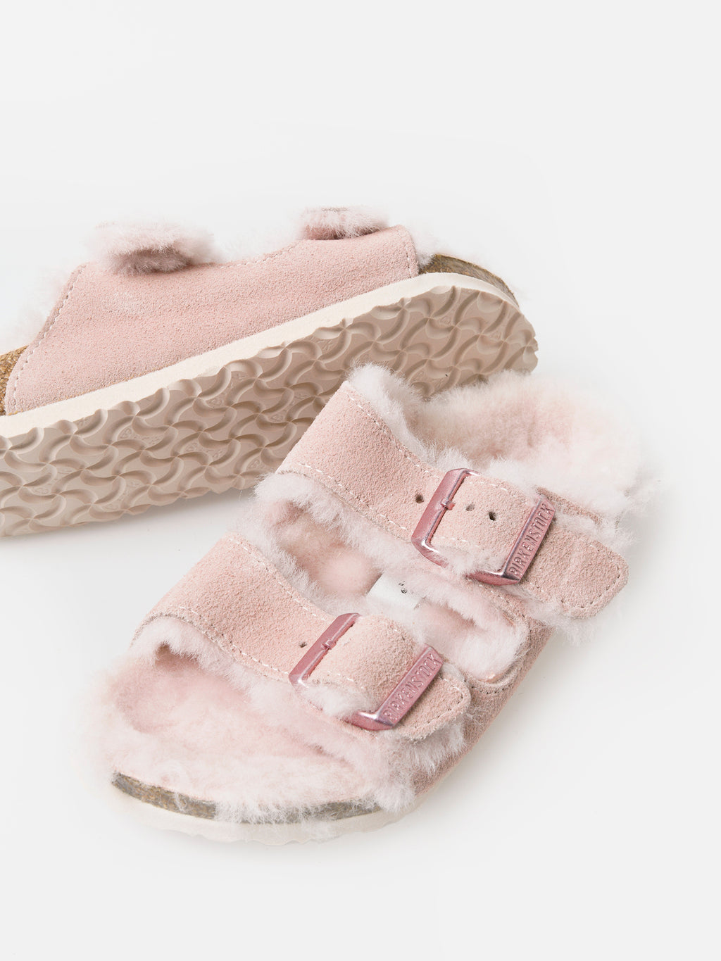 Birkenstock Kids' Arizona Shearling Sandal - Saint Bernard