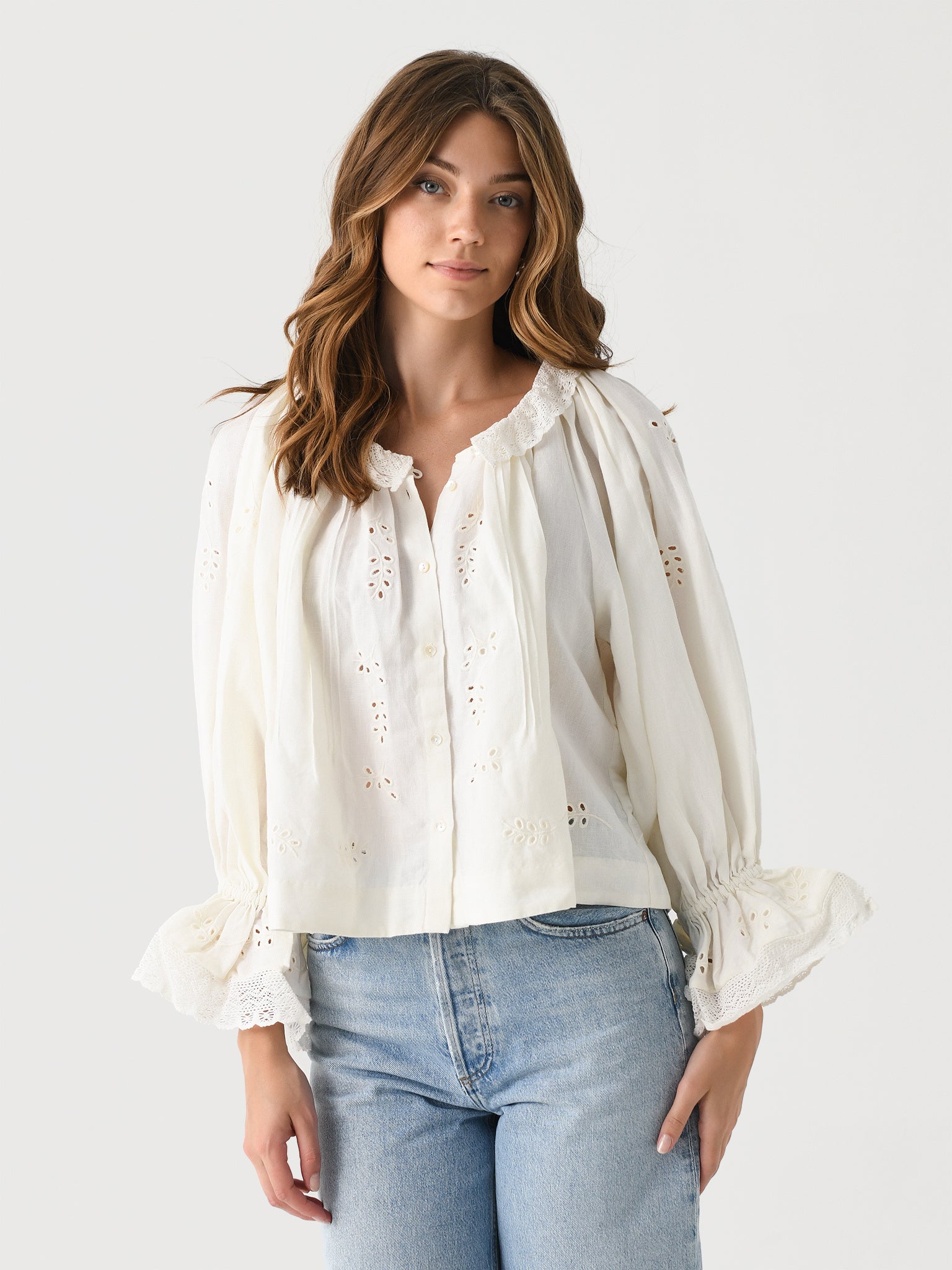 Skall Studio Women's Aliso Blouse - Saint Bernard