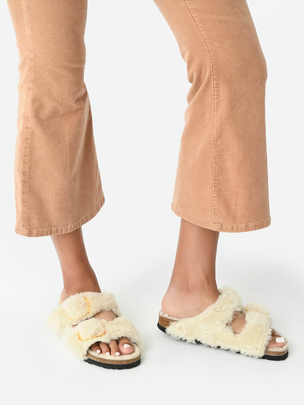 Birkenstock Women's Arizona Big Buckle Shearling Sandal - Saint Bernard