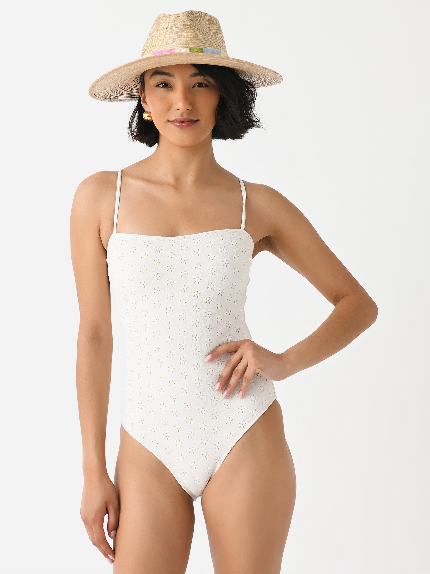 Peony Women's Broderie One-Piece Swimsuit