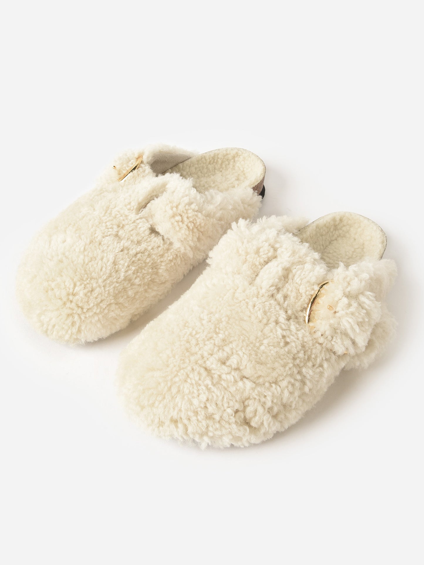 Birkenstock Women's Boston Big Buckle Shearling Clog - Saint Bernard