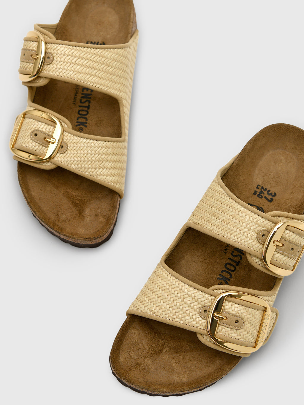 Birkenstock Women's Arizona Big Buckle Raffia Sandal - Saint Bernard