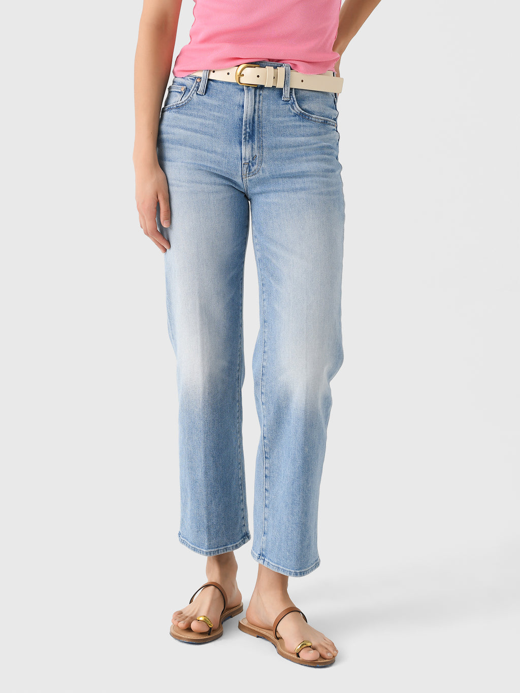 Mother Women's The Rambler Zip Ankle Jean - Saint Bernard
