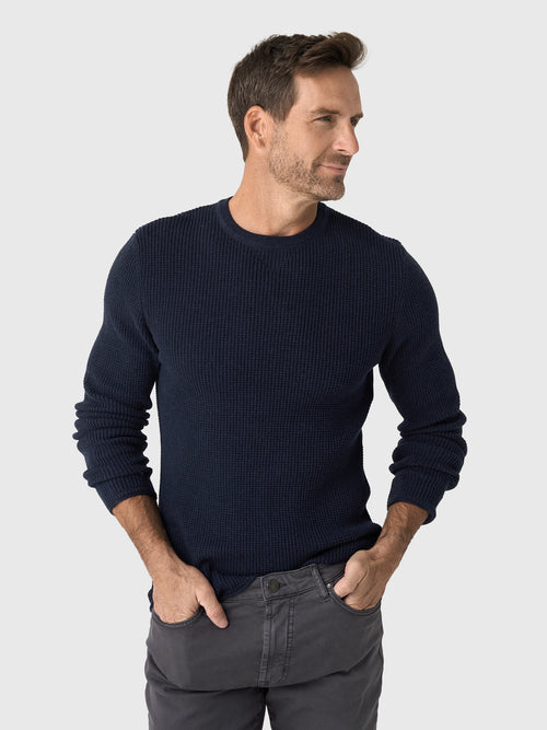 Billy Reid Men's Mini Waffle Crew