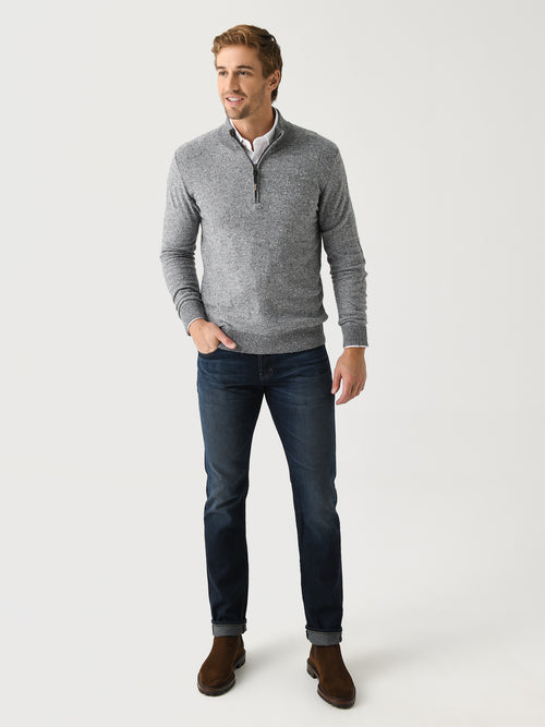 Billy Reid Men's Birdseye Half-Zip