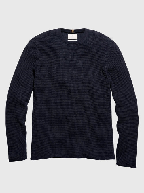 Billy Reid Men's Martin Mini Waffle Crew - Saint Bernard