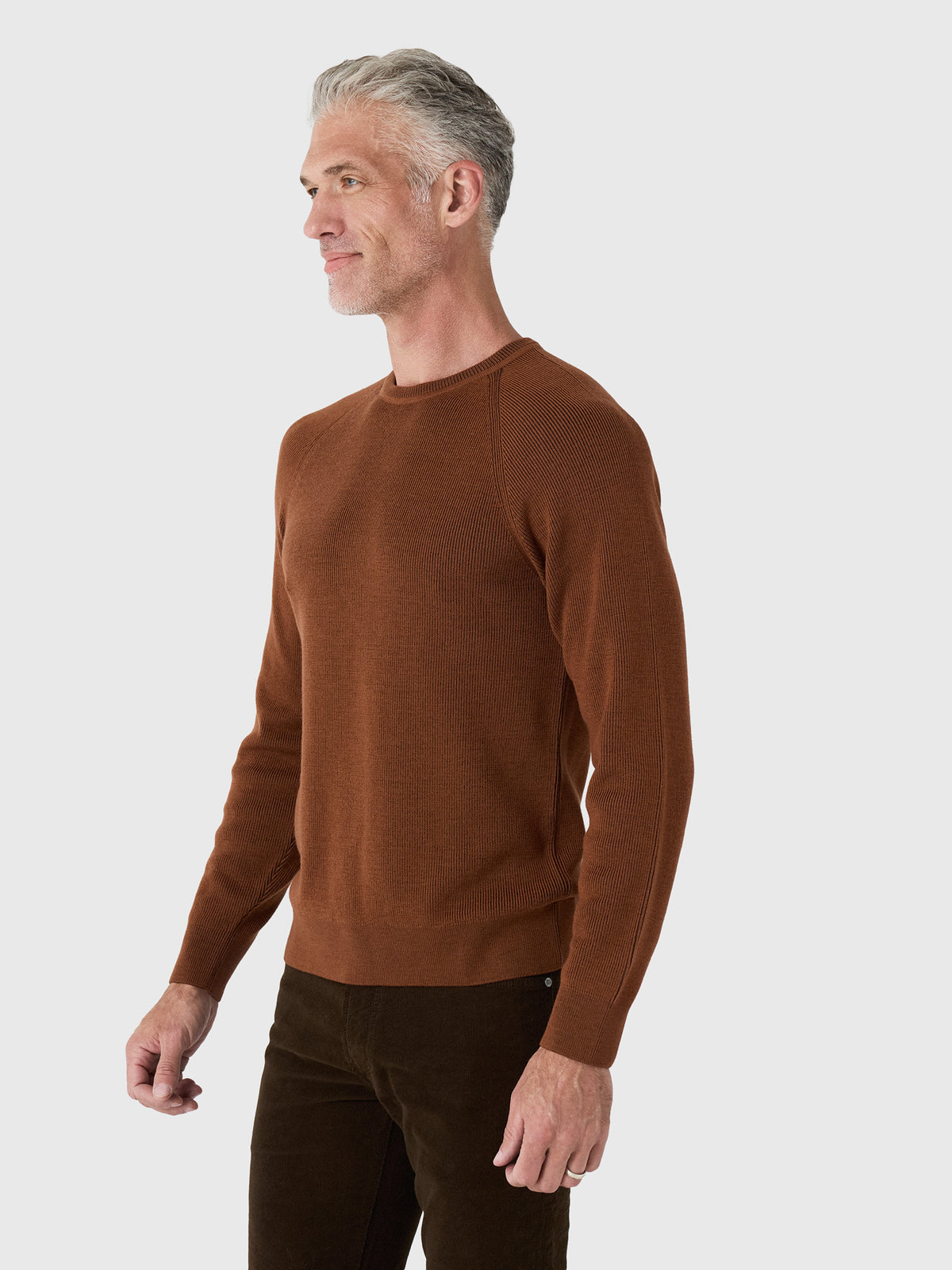 Billy Reid Men's Bishop Rib Crew - Saint Bernard