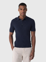 Billy Reid Men's Diamond Sweater Polo - Saint Bernard