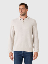 Billy Reid Men's Long Sleeve Lachlan Links Polo - Saint Bernard