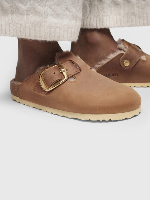 Birkenstock Women's Boston Big Buckle Shearling Clog