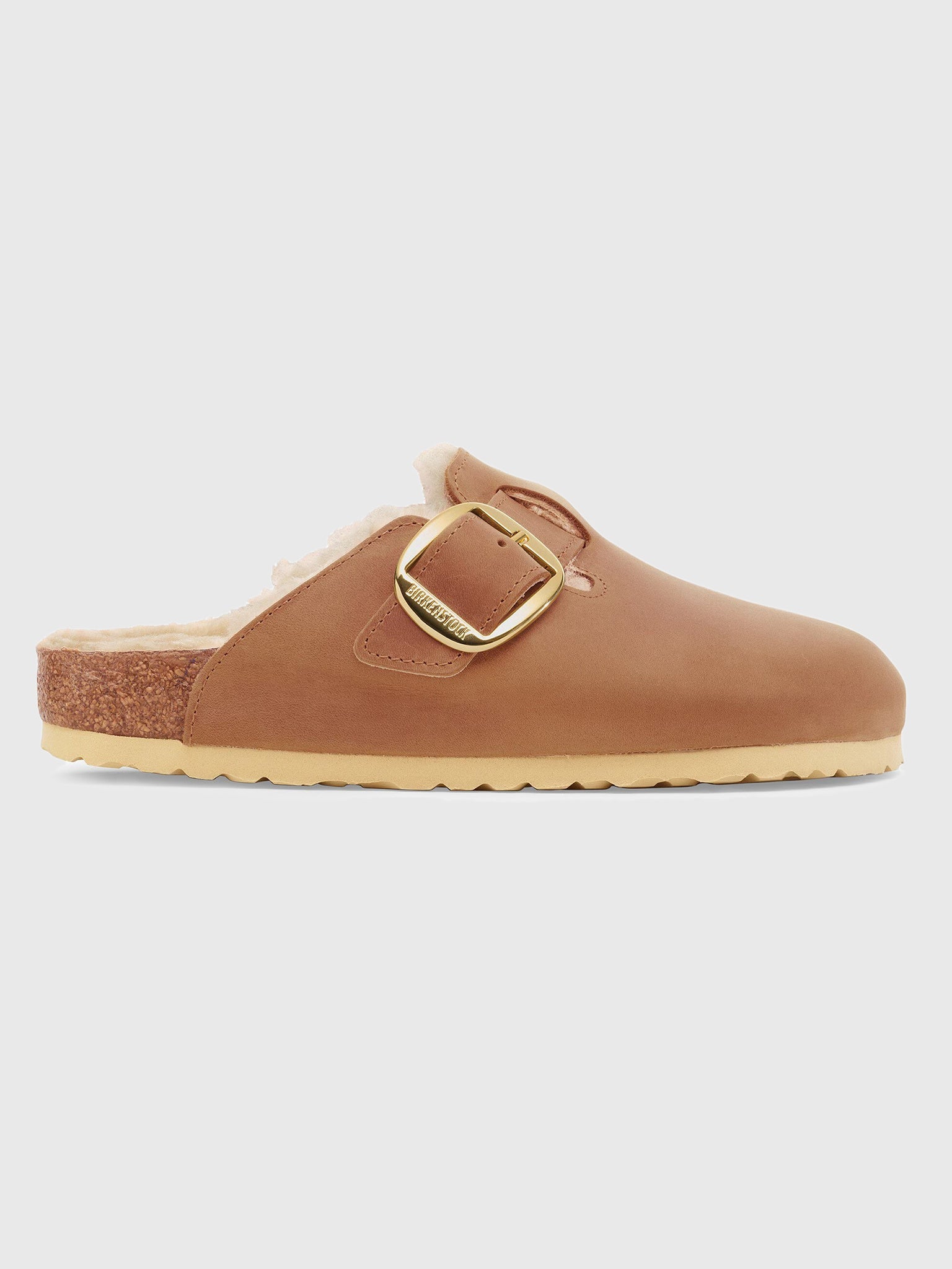 Birkenstock Women's Boston Big Buckle Shearling Clog - Saint Bernard