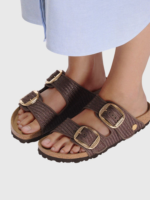 Birkenstock Women's Arizona Big Buckle Raffia Sandal
