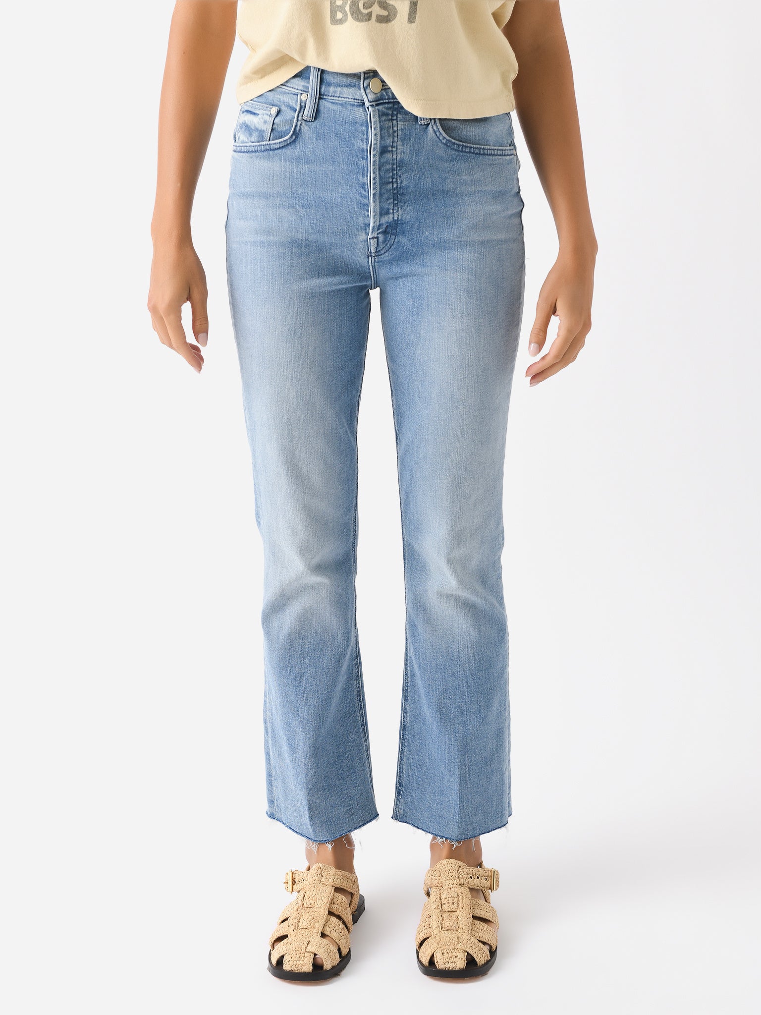 Mother Women's The Tripper Ankle Fray Jean - Saint Bernard