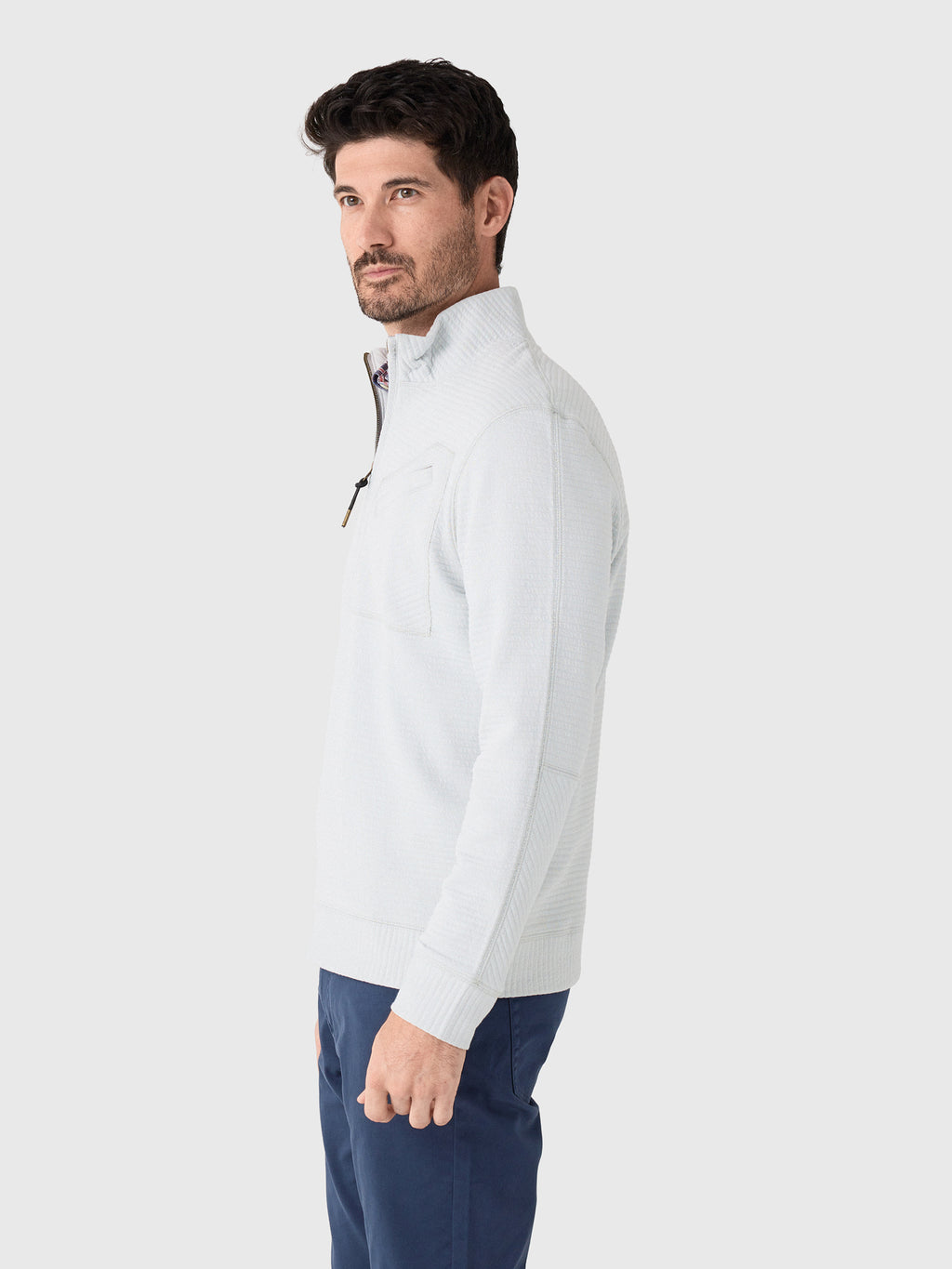Billy Reid Men's Quilted Half-Zip - Saint Bernard