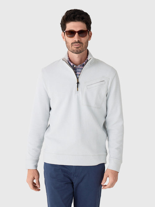 Billy Reid Men's Quilted Half-Zip - Saint Bernard