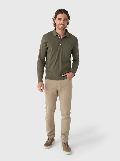 Billy Reid Men's Long Sleeve Pensacola Polo