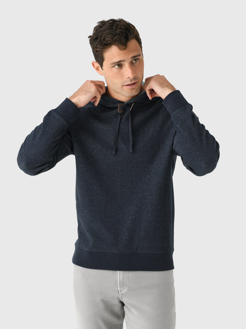 Billy Reid Men's Rib Hoodie Pullover