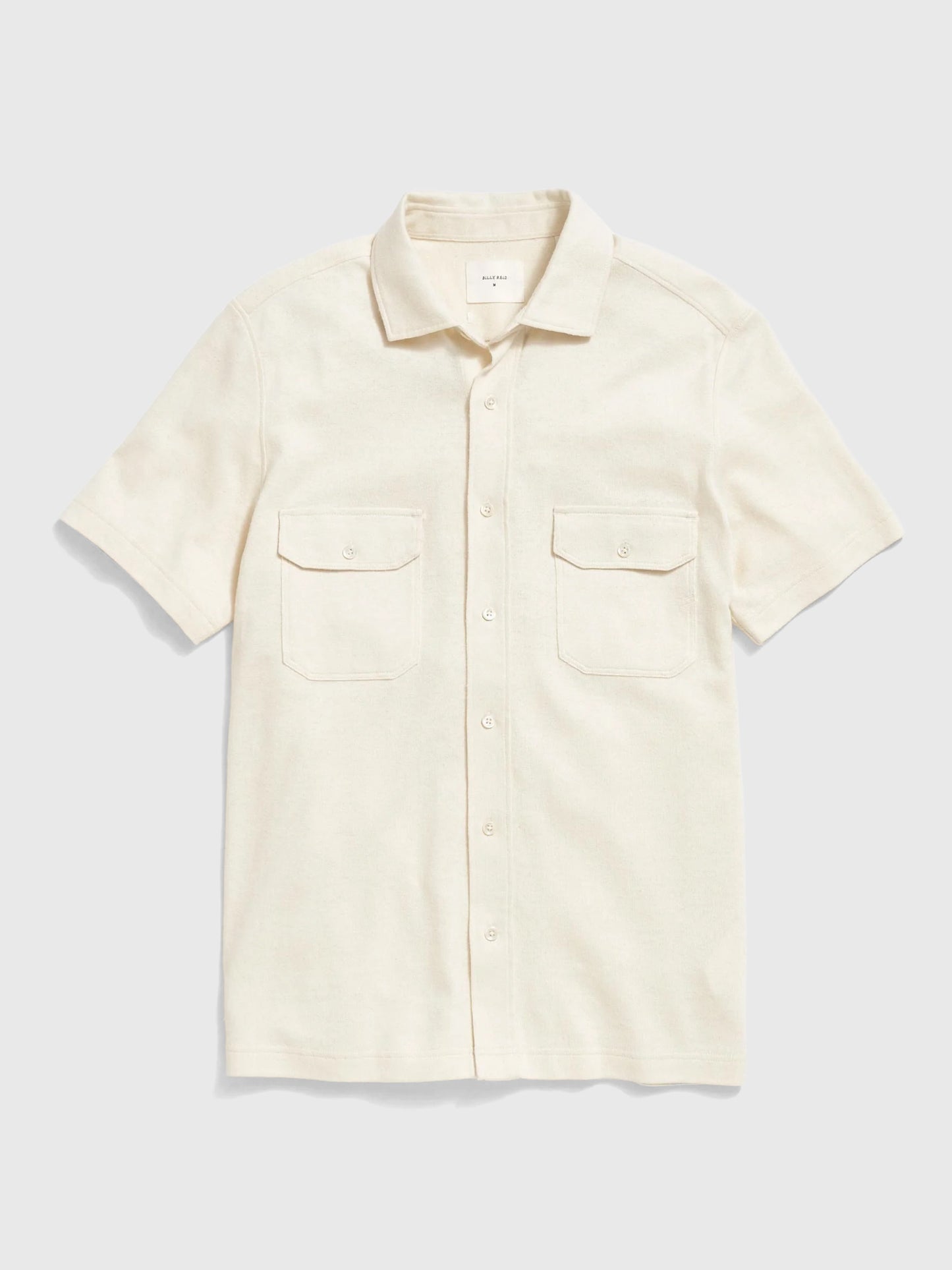 Billy Reid Men's Short Sleeve Hemp Cotton Knit Shirt - Saint Bernard