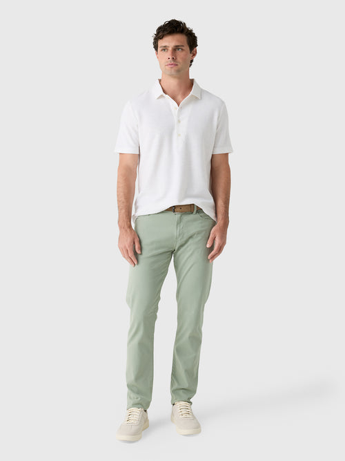 Billy Reid Men's Hemp Cotton Twill Polo