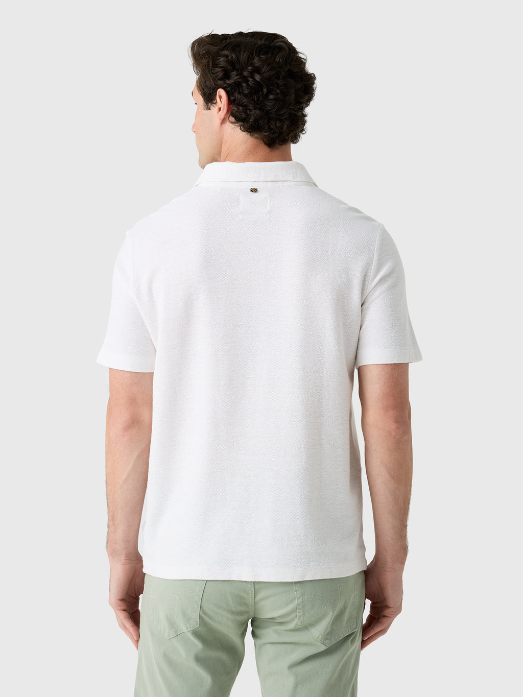 Billy Reid Men's Hemp Cotton Twill Polo