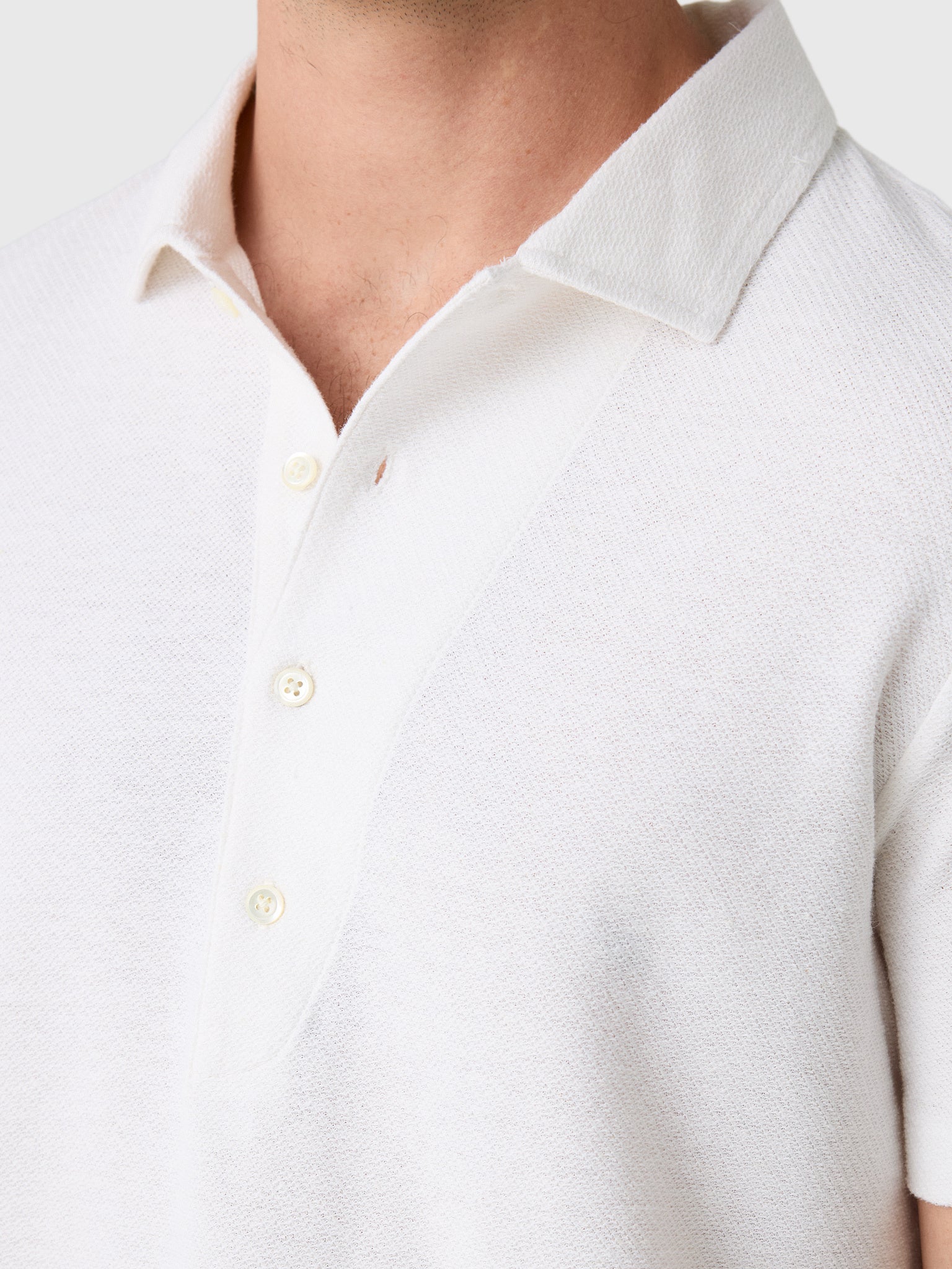 Billy Reid Men's Hemp Cotton Twill Polo