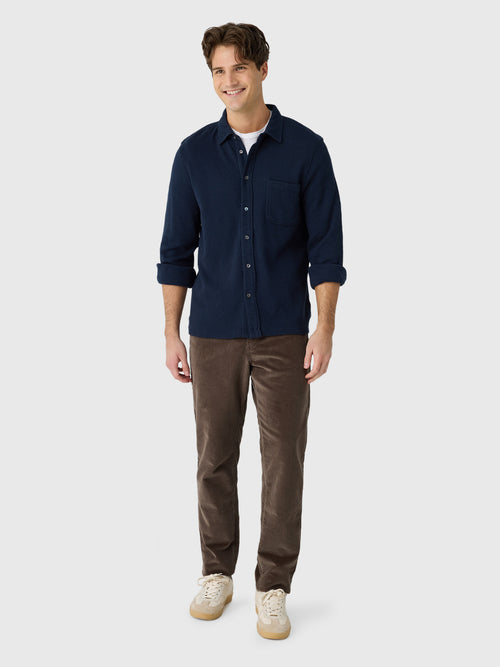 Billy Reid Men's Ladder Knit Tuscumbia Shirt - Saint Bernard