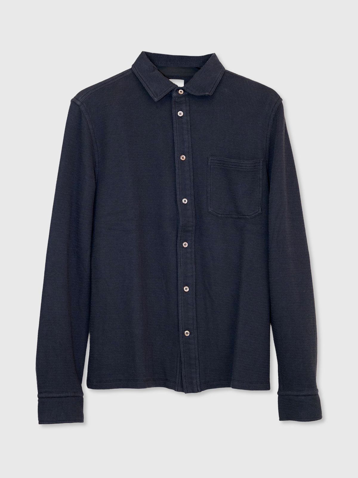 Billy Reid Men's Ladder Knit Tuscumbia Shirt - Saint Bernard