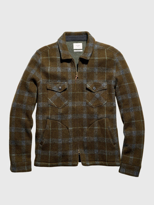 Billy Reid Men's Numajiri Plaid Knit Jacket