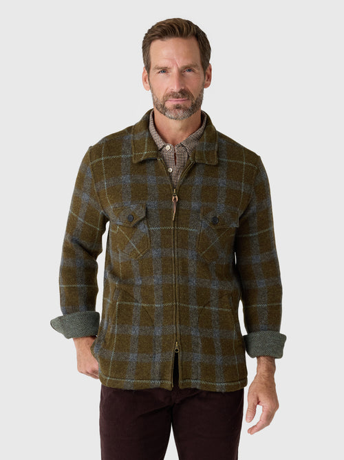 Billy Reid Men's Numajiri Plaid Knit Jacket