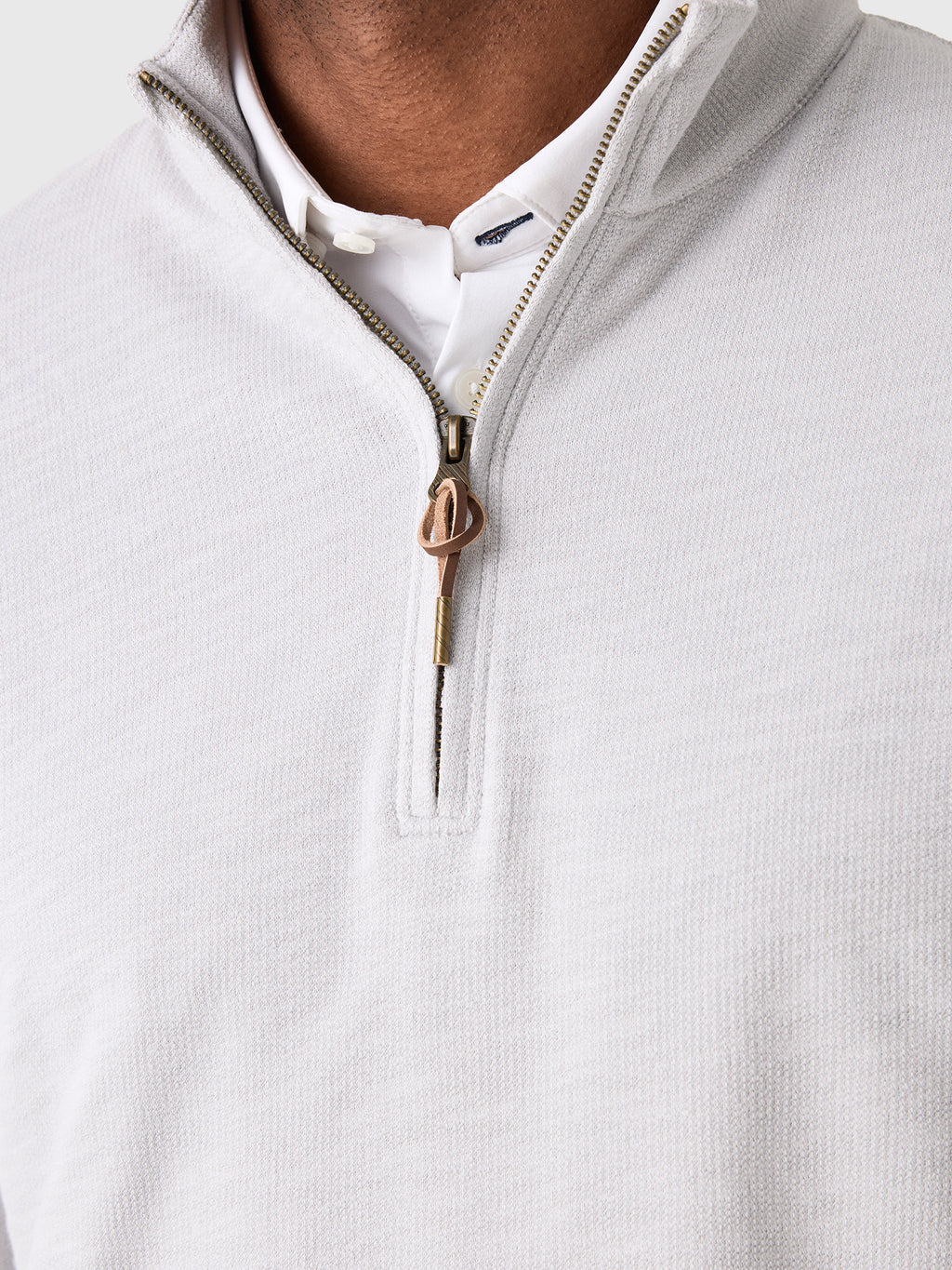 Billy Reid Men's French Terry Half-Zip Pullover - Saint Bernard