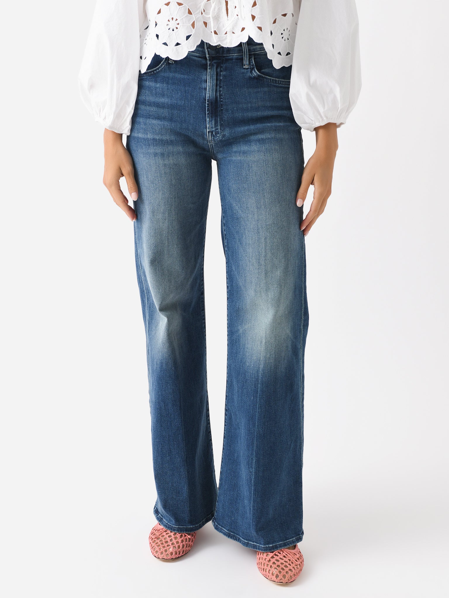 Mother Women's The Hustler Roller Skimp Jean - Saint Bernard